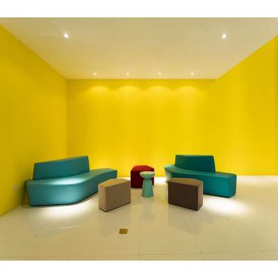 customized office furniture office sofa upholstered seating pouf made in China