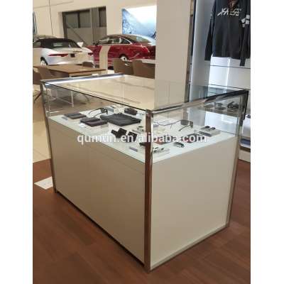 High end shop fixtures glass display case modern store fittings